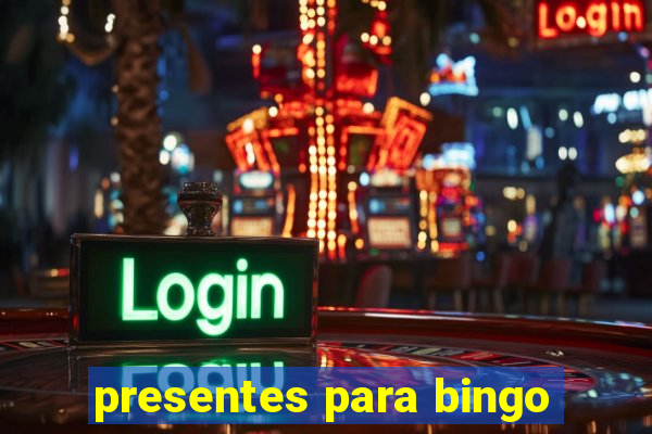 presentes para bingo